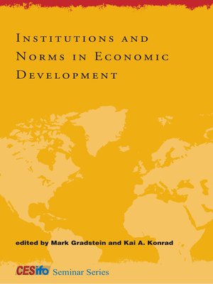 cover image of Institutions and Norms in Economic Development